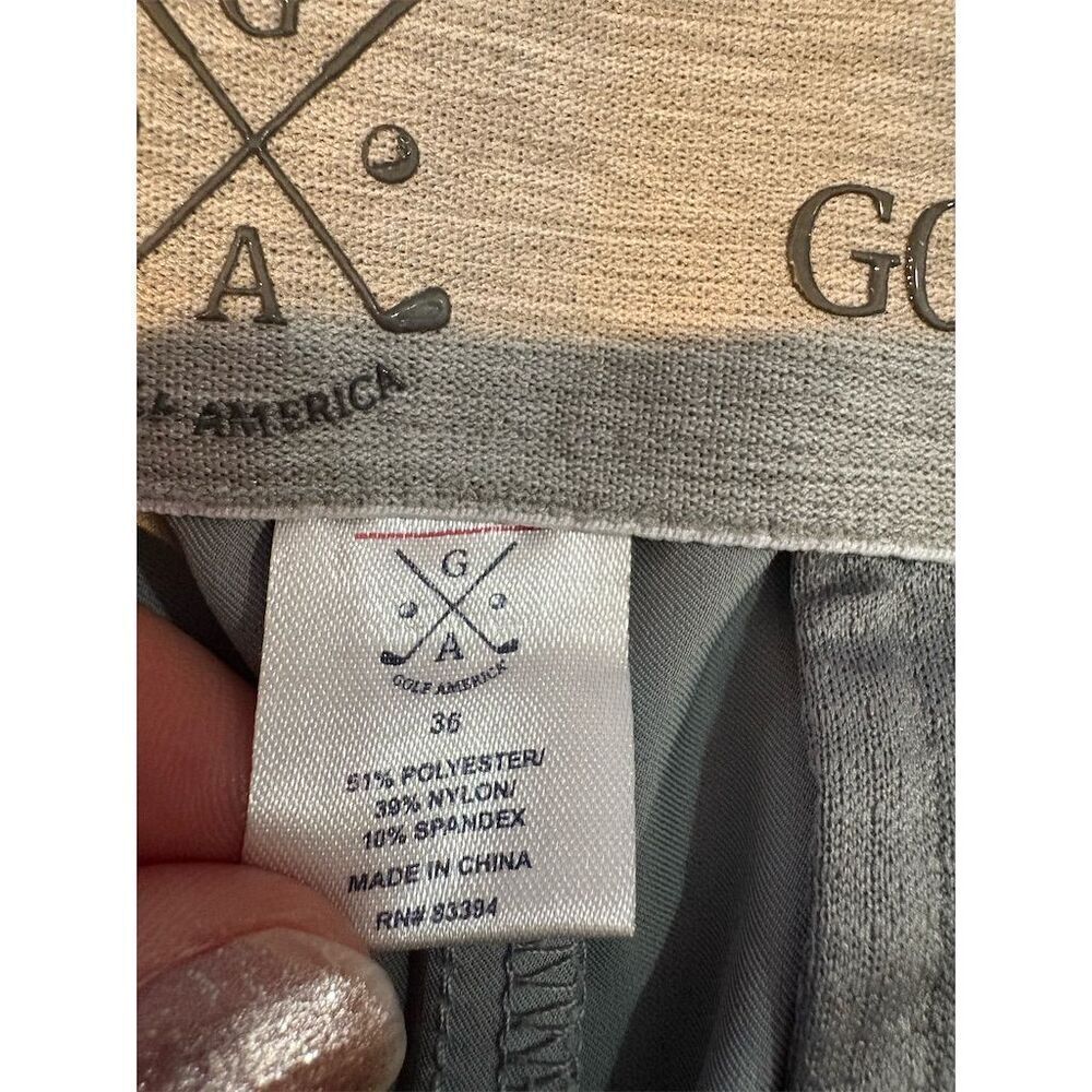 Golf America Men's Gray Chino Shorts Size 36 Casual Summer - Picture 9 of 10